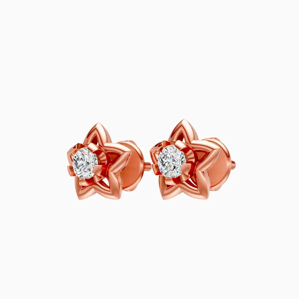 Star Motif Diamond Studs