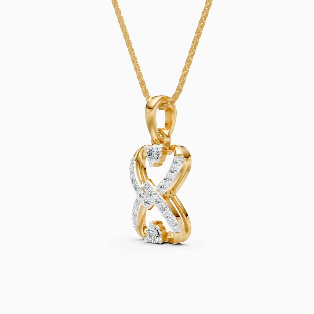 Infinity Heart Diamond Pendant
