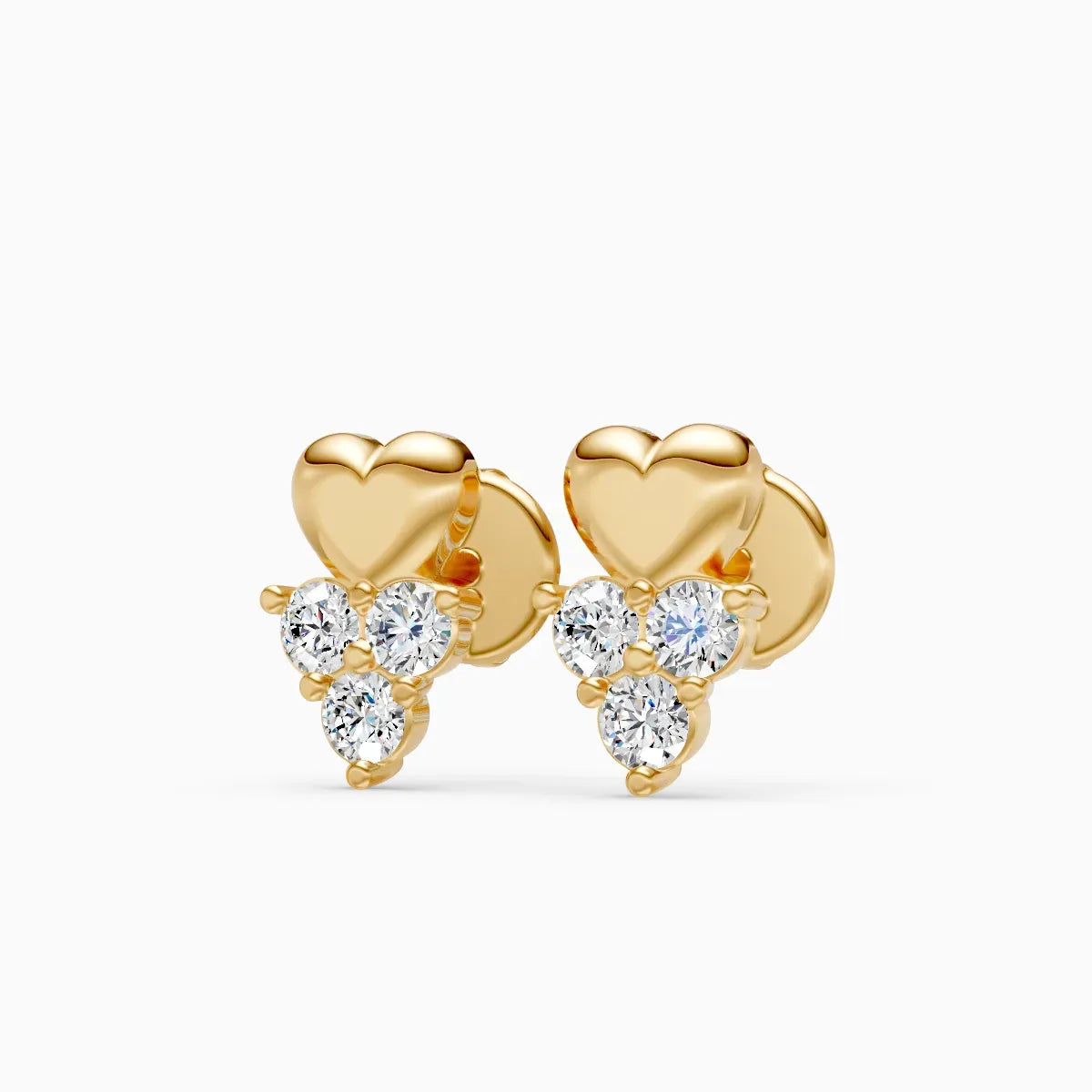 Heart Cluster Studs
