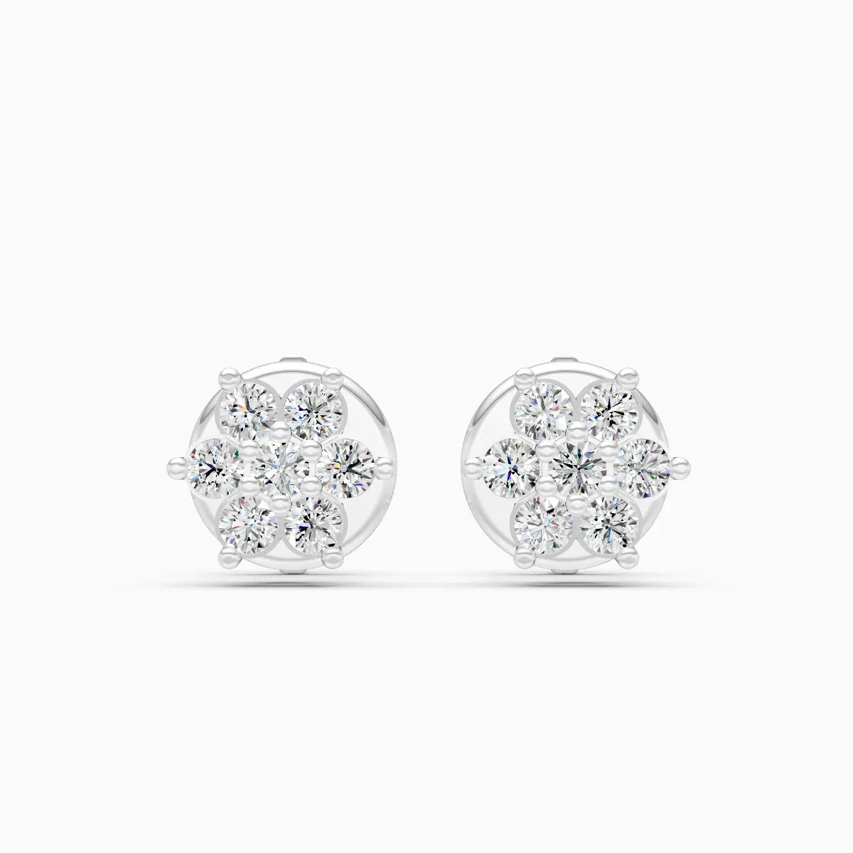Round Cluster Floral Studs
