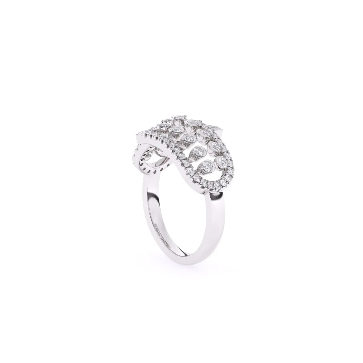 Art Deco Inspired lab Grown Diamond Anniversary Gift Ring