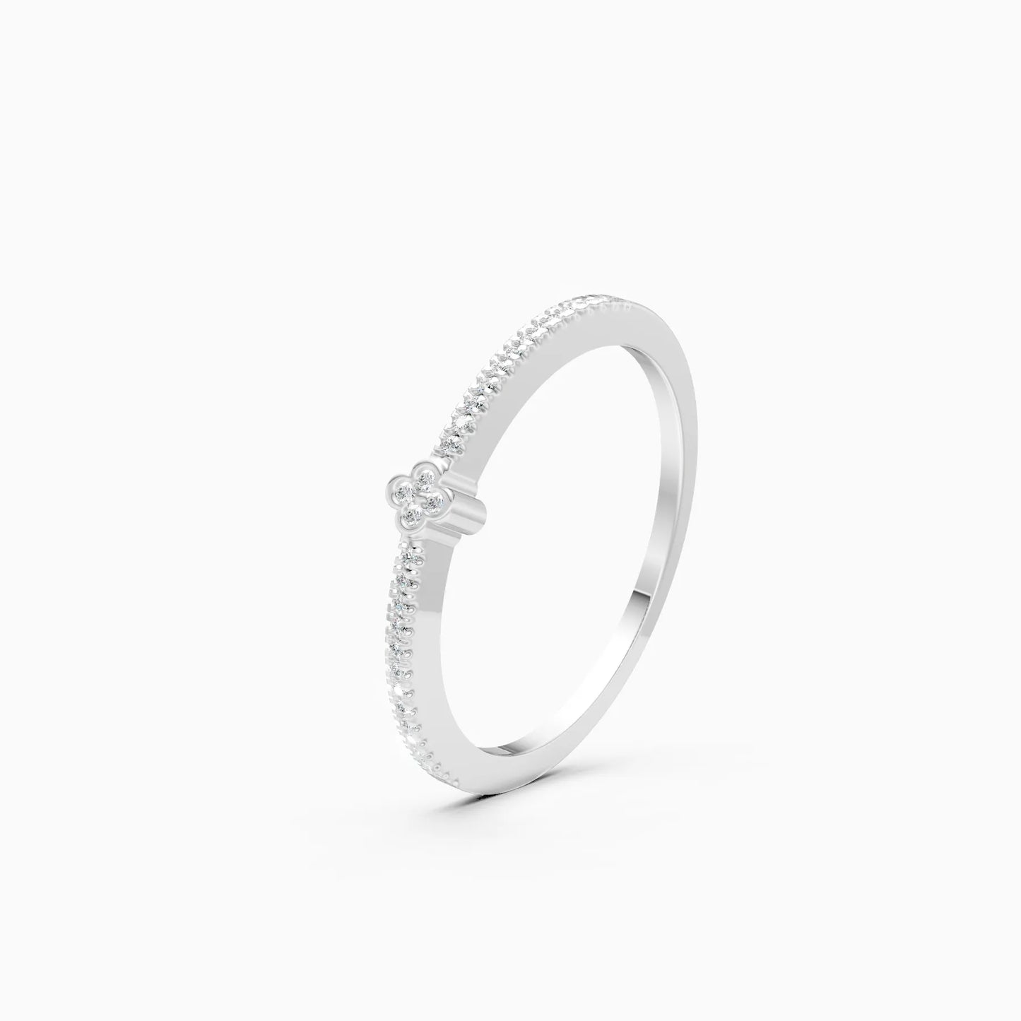 Gorgeous Two Tone Lab Grown Ring