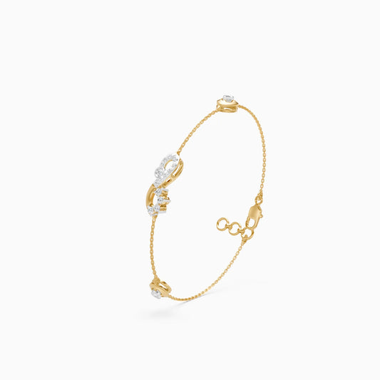 Modern Infinity Style Lab Grown Diamond Bracelet