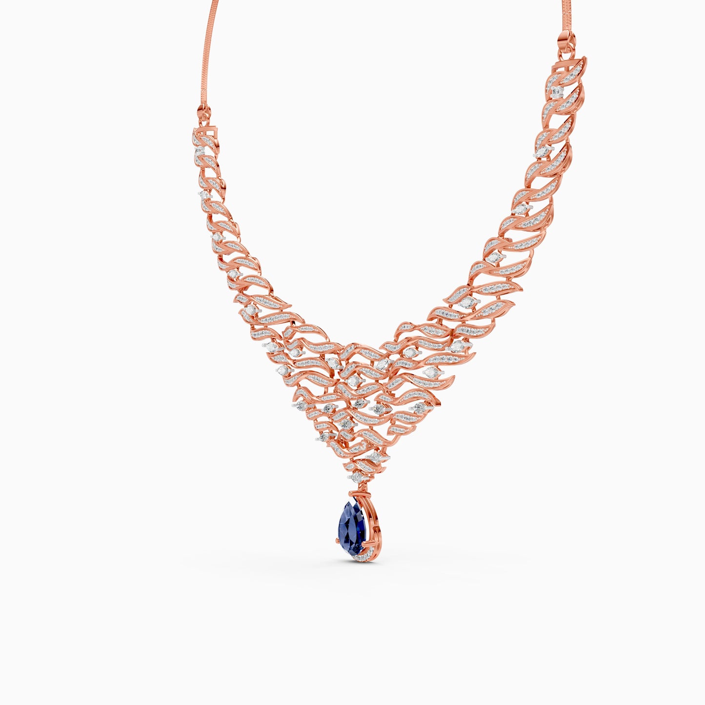 Ocean Embrace Lab Grown Diamond Necklace
