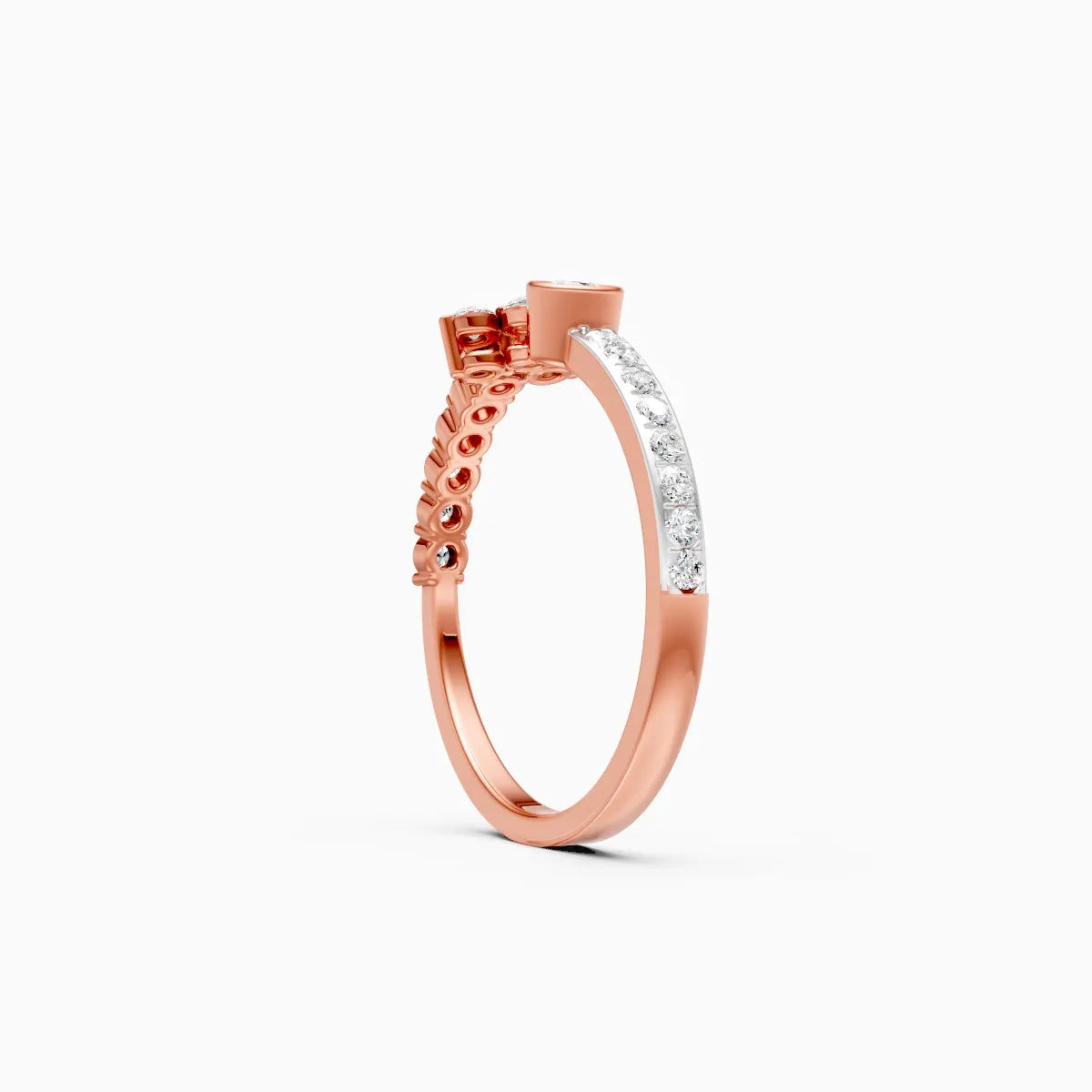 Round Minimalist Lab grown Diamond Ring