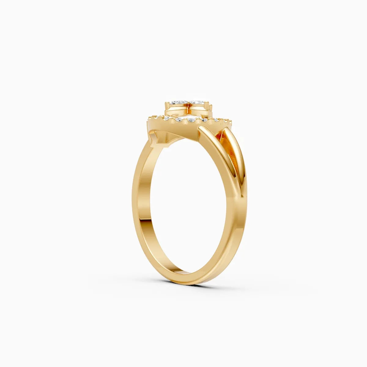 Marquise Bloom Teardrop Diamond Ring