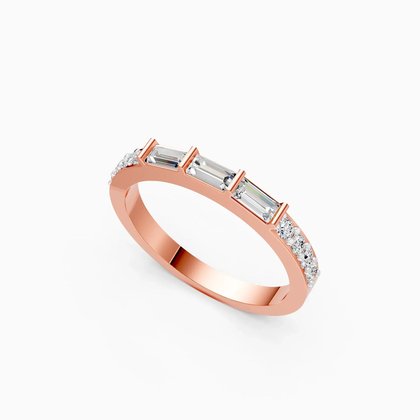 Lab Grown Diamond Half Eternity Band