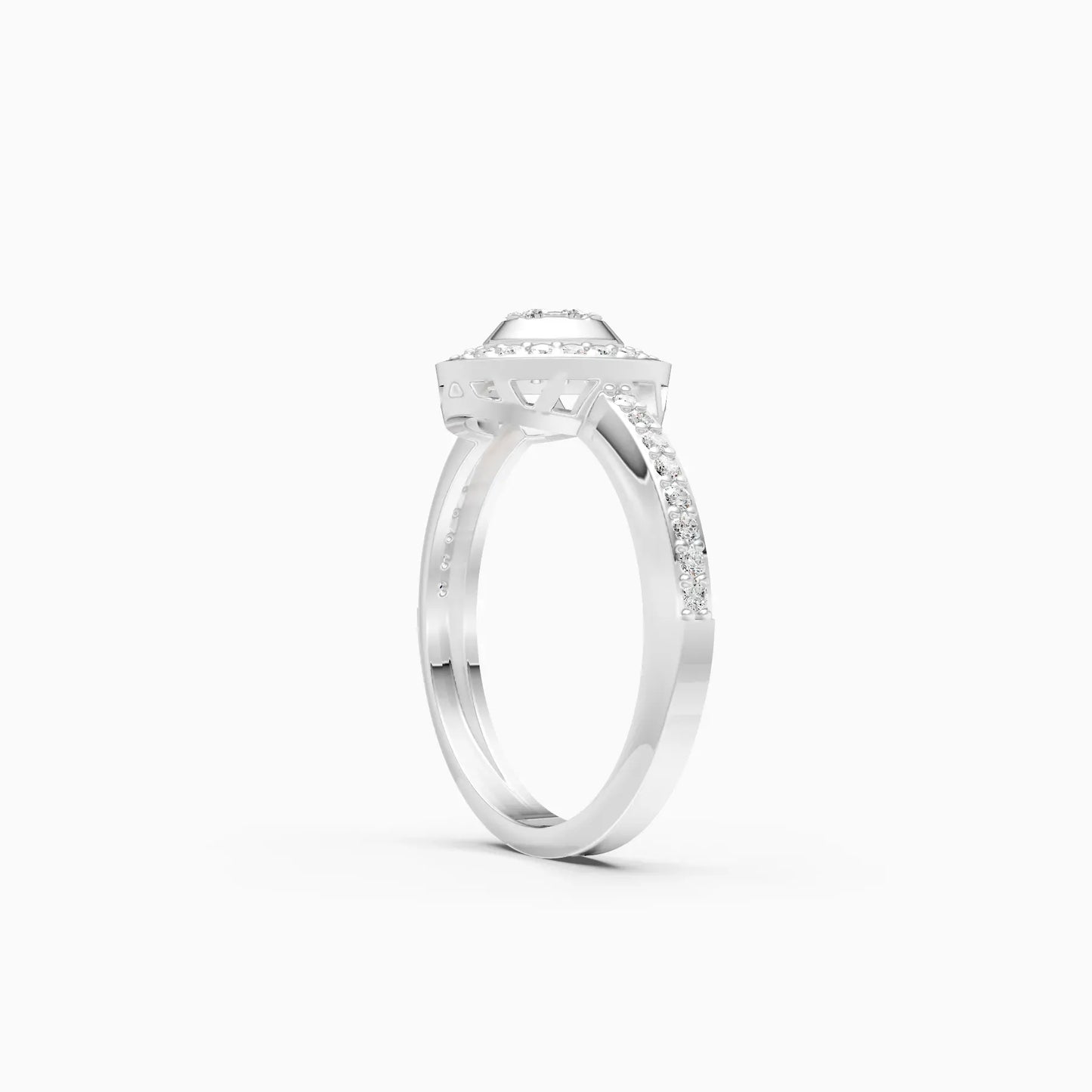 Dazzel Diamond Cluster Fancy Ring