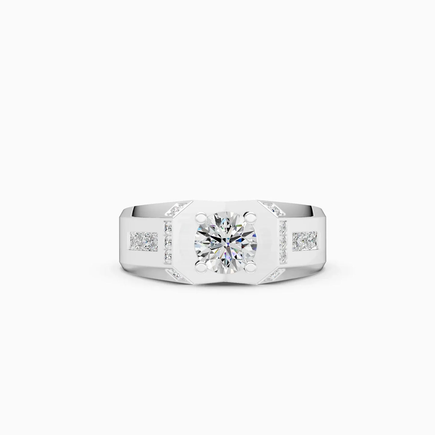 Modern Classic Solitaire Men's Ring