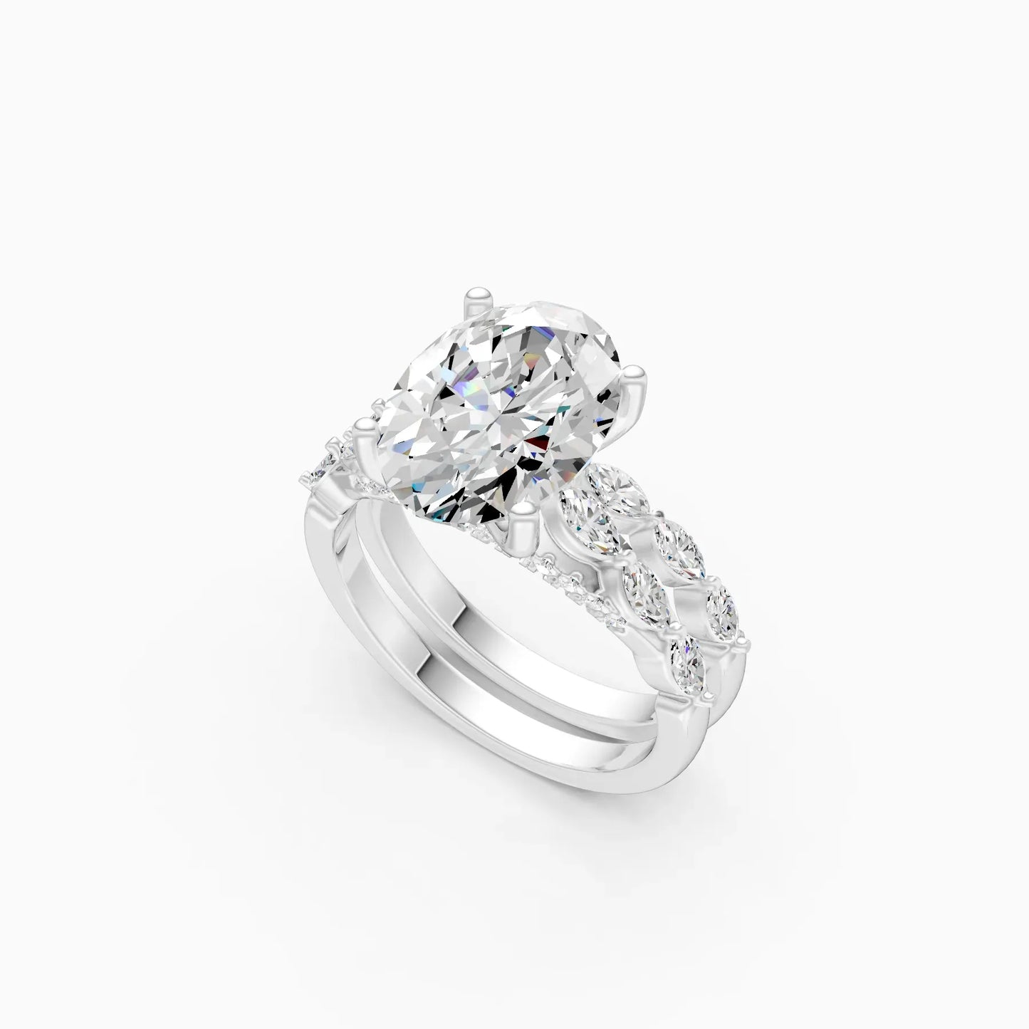 Royal Oval Cut Diamond Engagement Ring