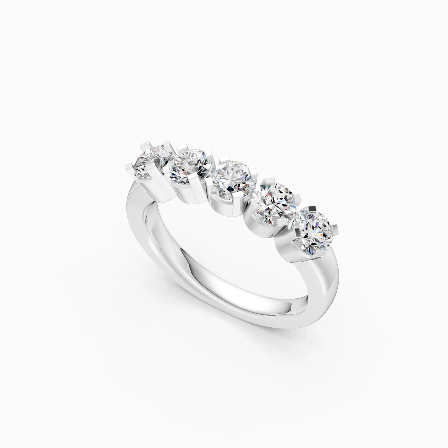 Radiant Circle Symphony Diamond Ring