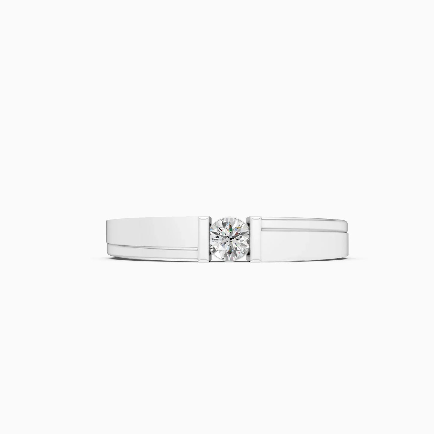 Forever One Round Diamond Tension Setting Ring