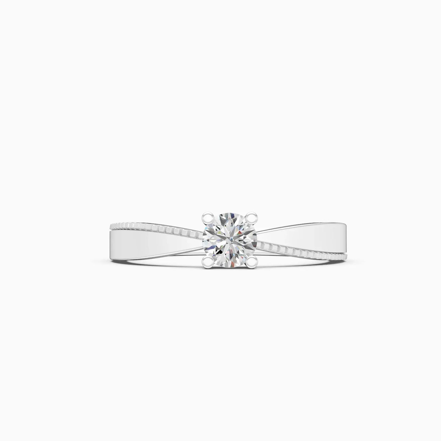 Designer Round Lab Grown Diamond Solitaire Ring