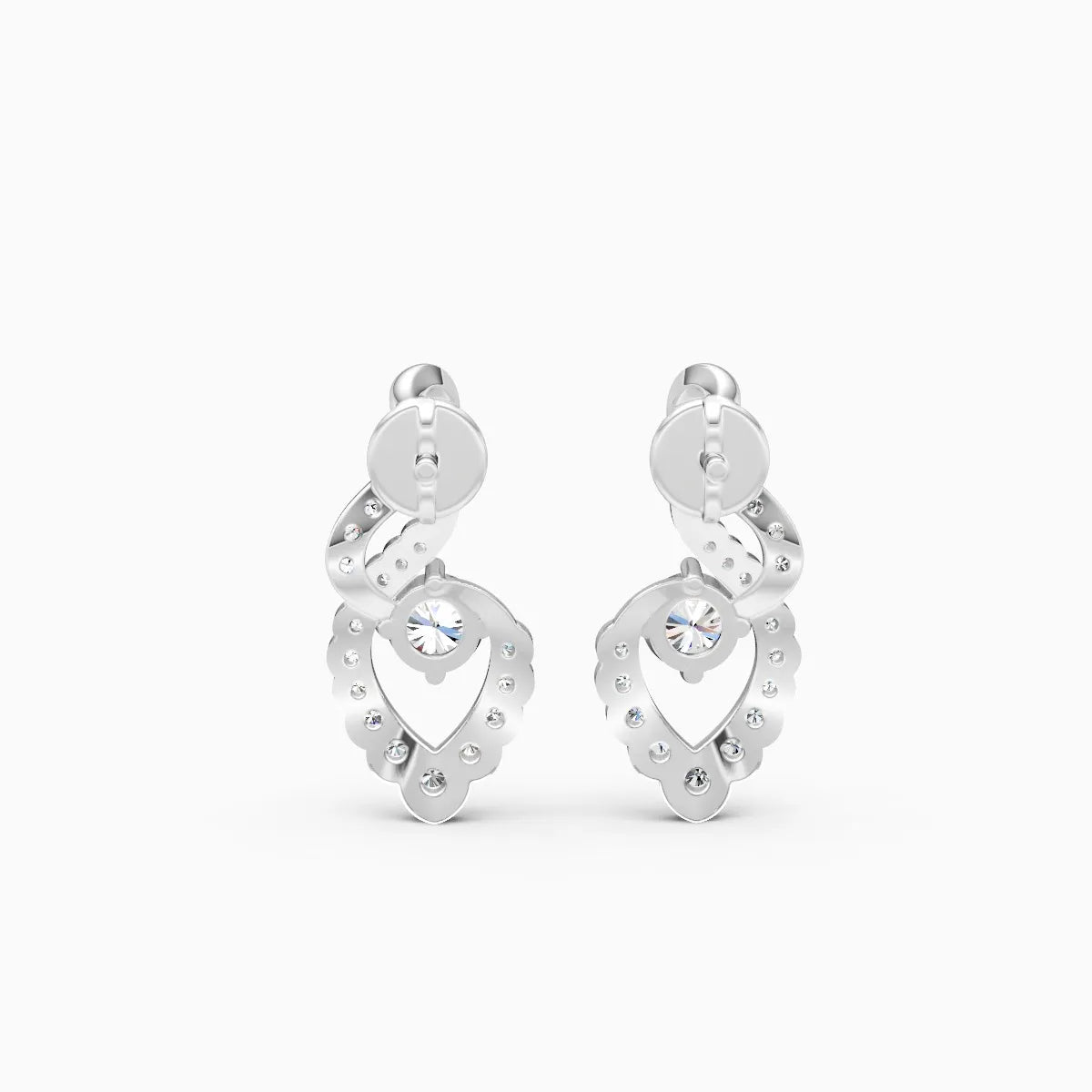 Flame of Love Lab Grown Diamond Earrings