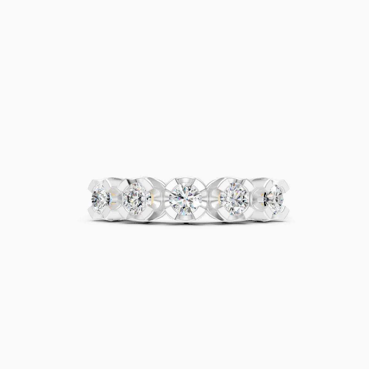 Delicate Five-Stone Diamond Band