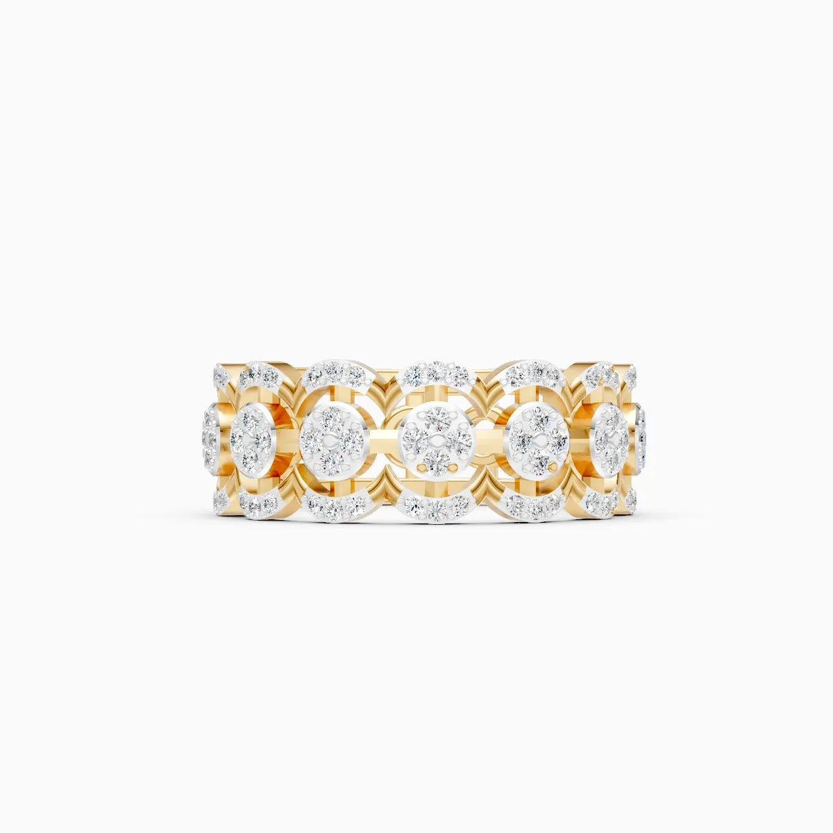 Celestial Charm Multi-Halo Round-Cut Diamond Ring