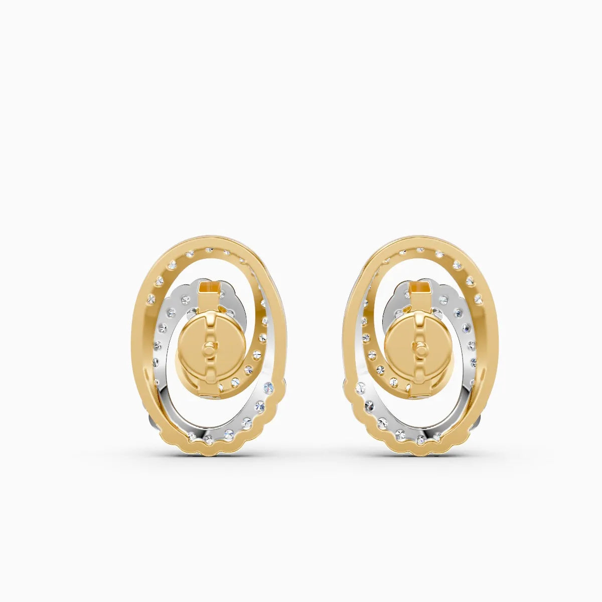HaloTwirl Lab-Grown Diamond Earrings
