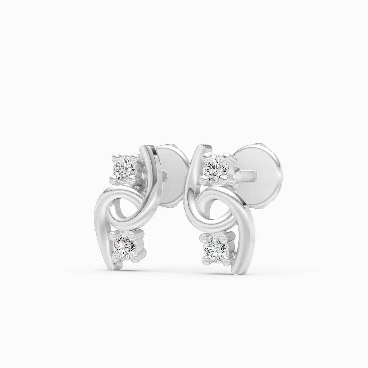 Twisted Diamond Studs