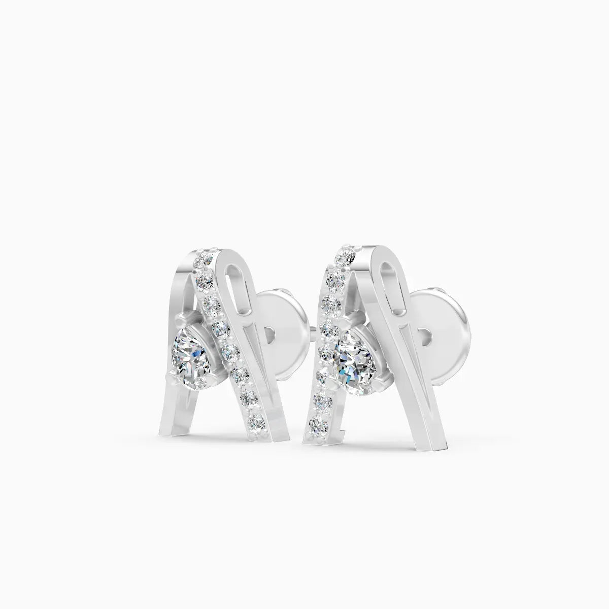 Pear Drop Geometric Studs