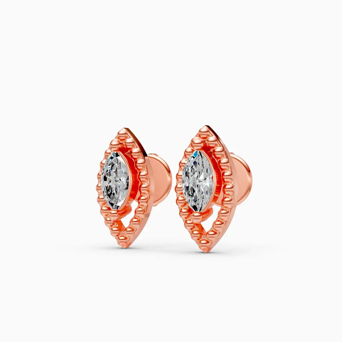 Marquise Diamond Stud Earrings