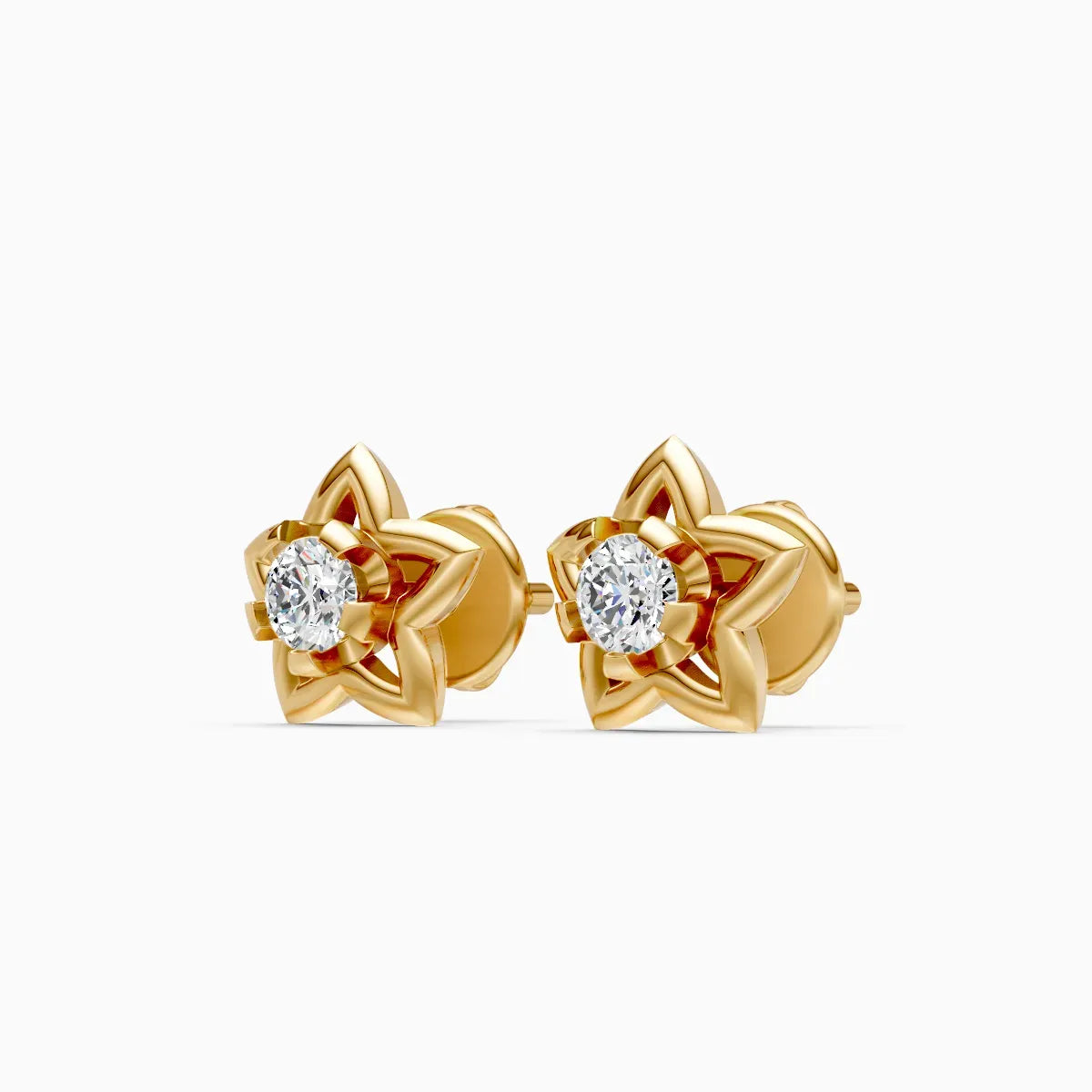 Star Motif Diamond Studs