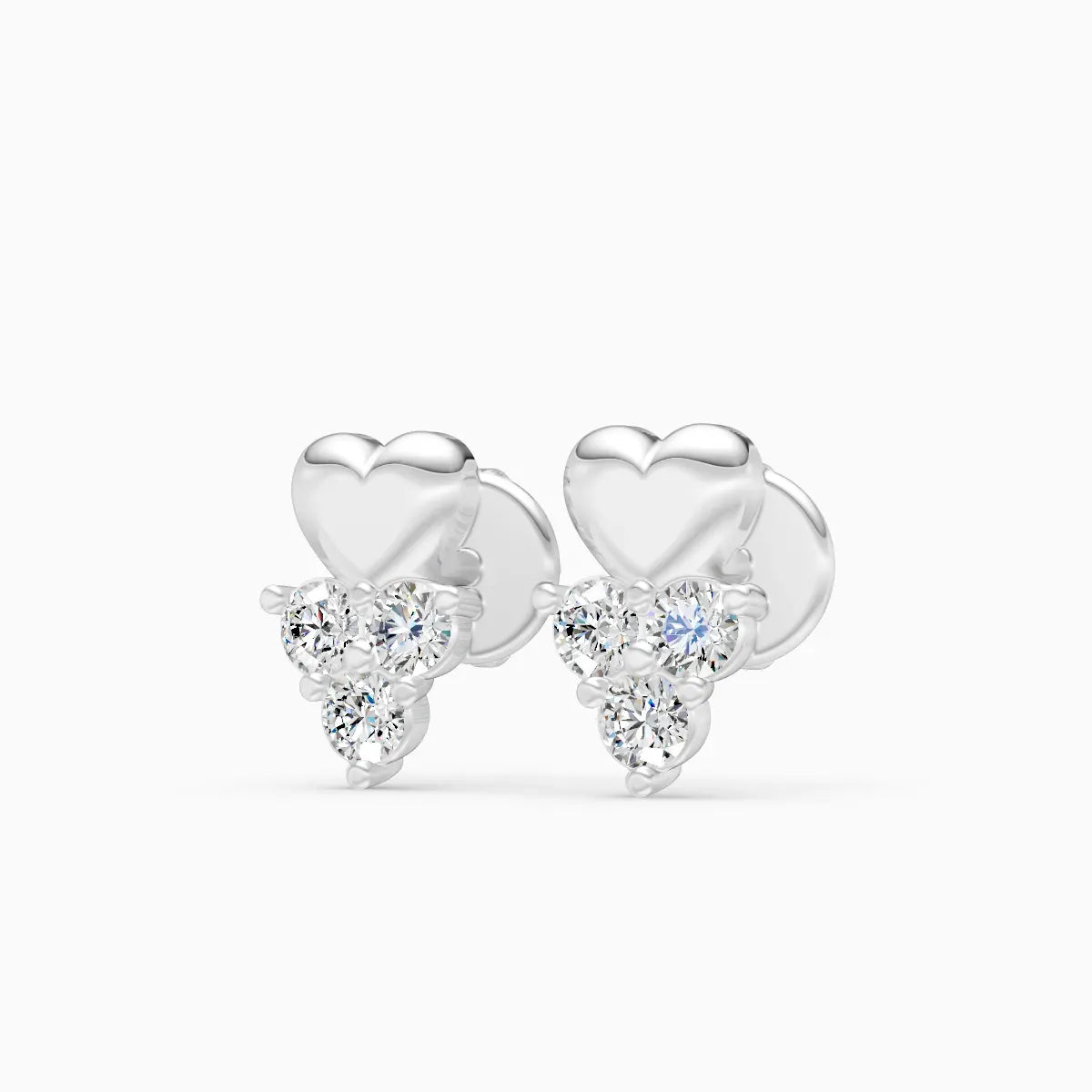 Heart Cluster Studs