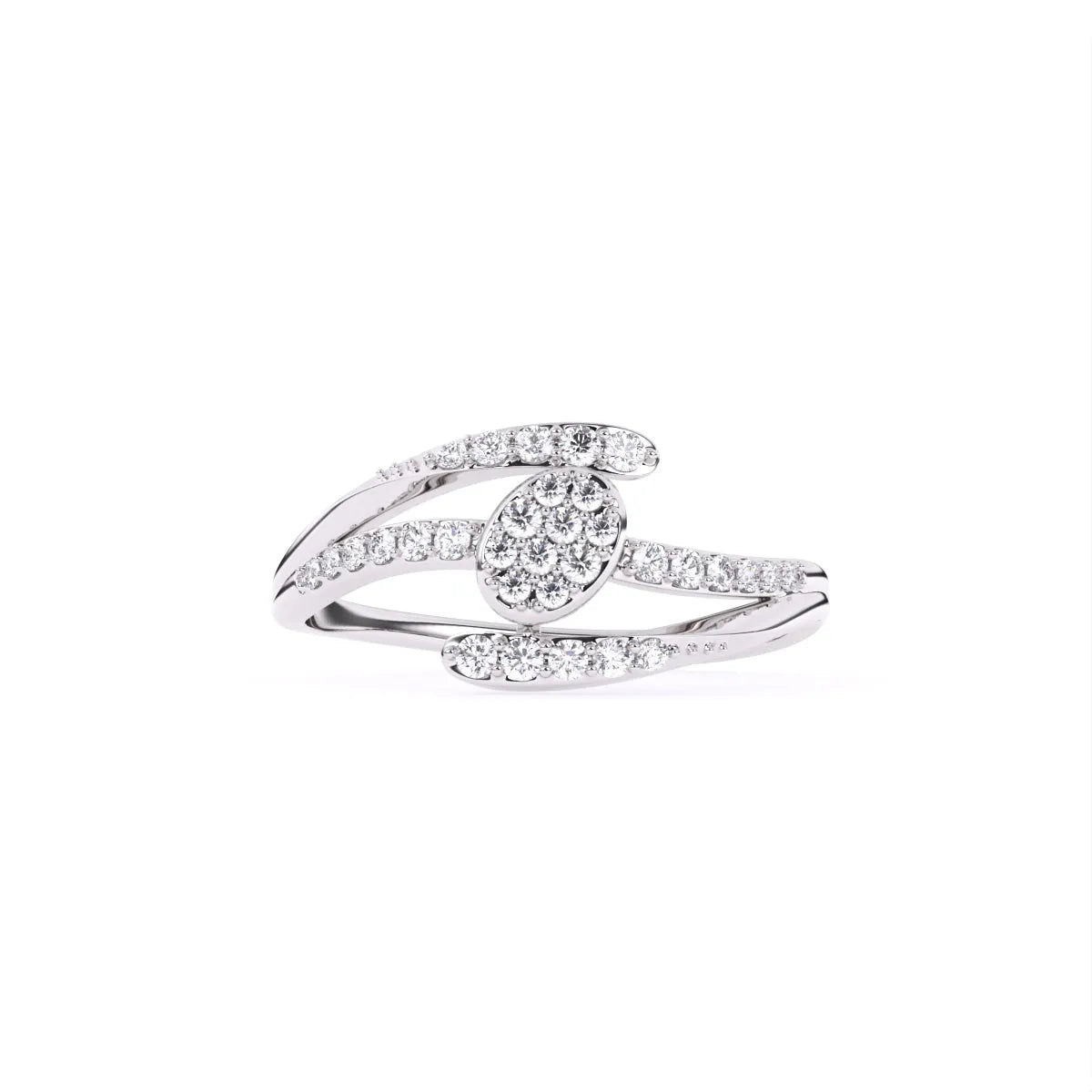 Round 14K Rose Gold Lab grown Diamond Ring