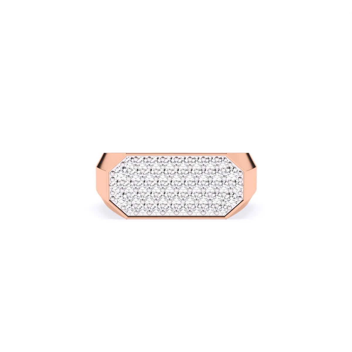 Round Cluster Engagement Ring For Men