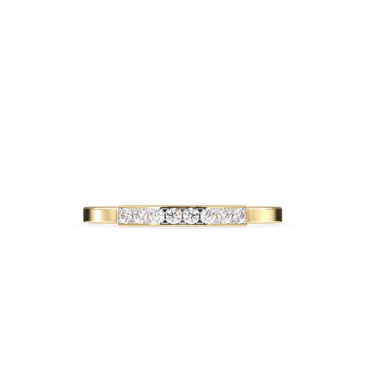 Timeless Round Diamond Rose Gold Matching Band