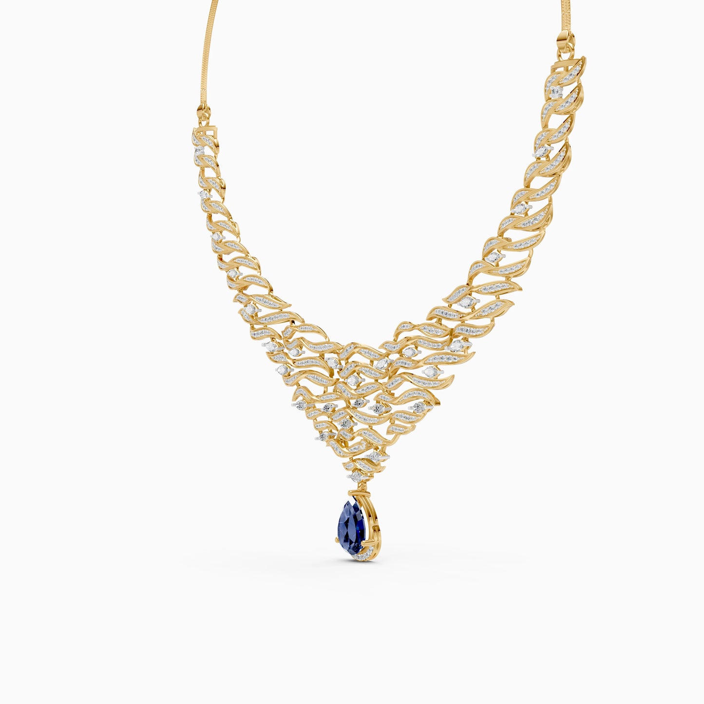 Ocean Embrace Lab Grown Diamond Necklace