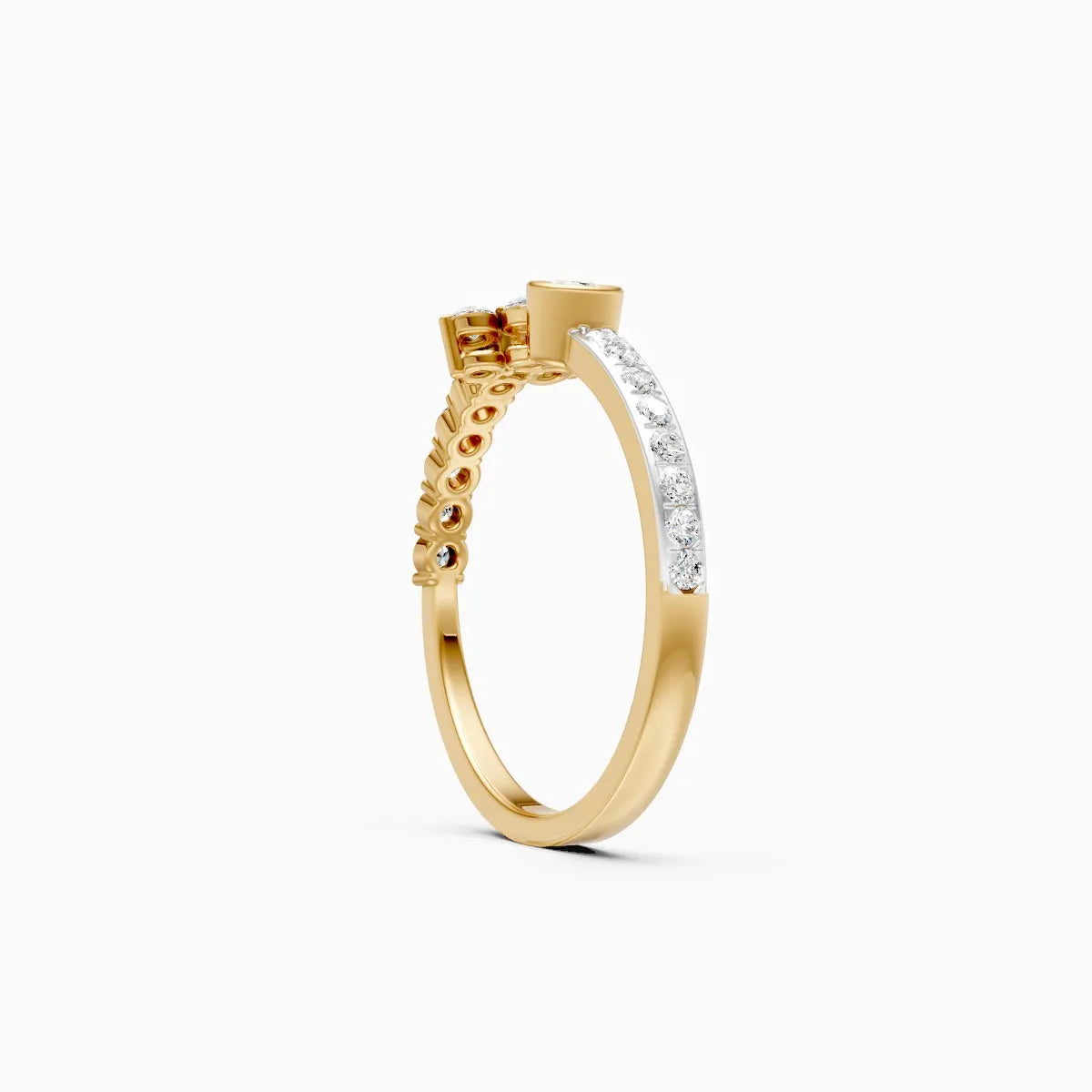 Round Minimalist Lab grown Diamond Ring