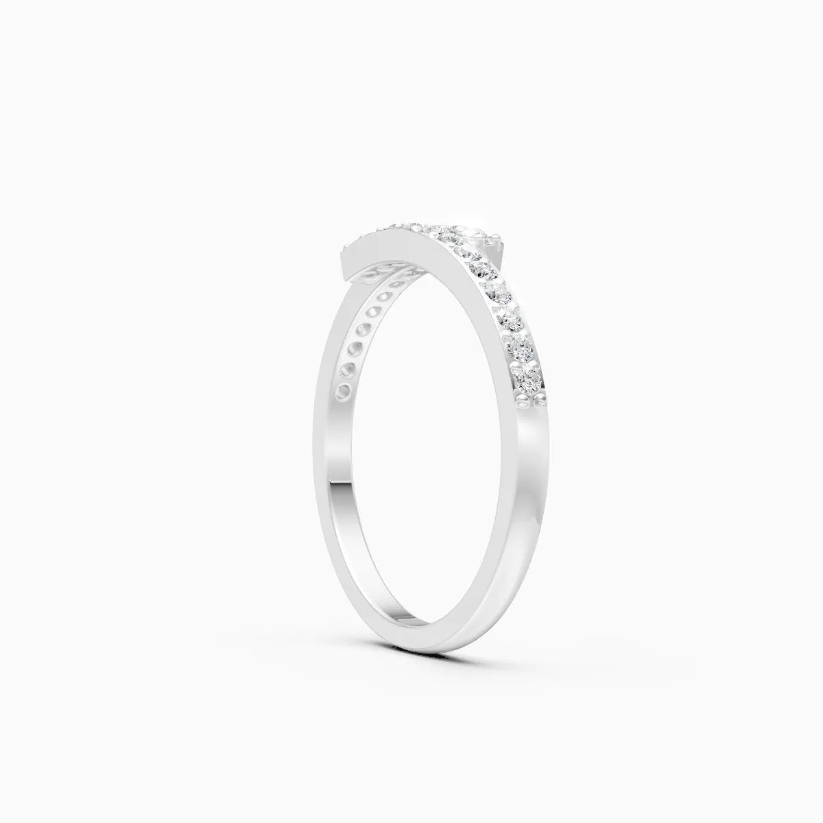 Split Bar Shine Diamond Ring