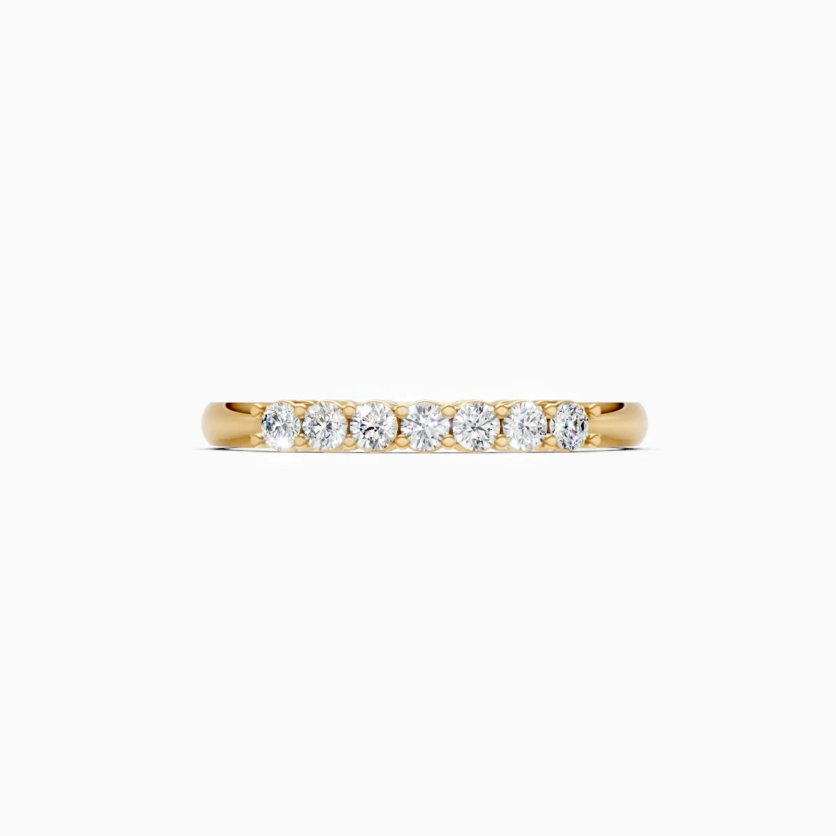 Round Cut Row Lab Grown Diamond Ring