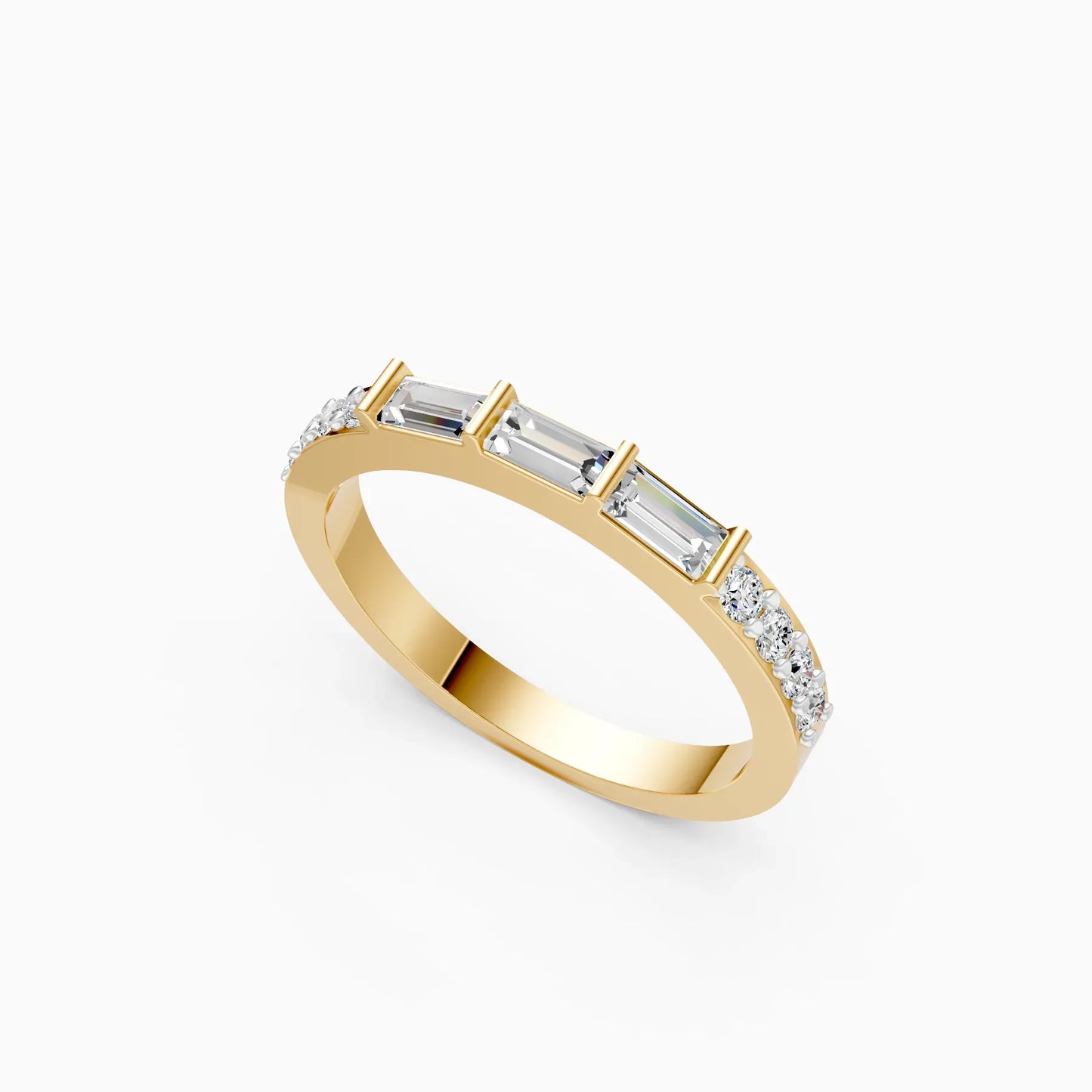 Lab Grown Diamond Half Eternity Band
