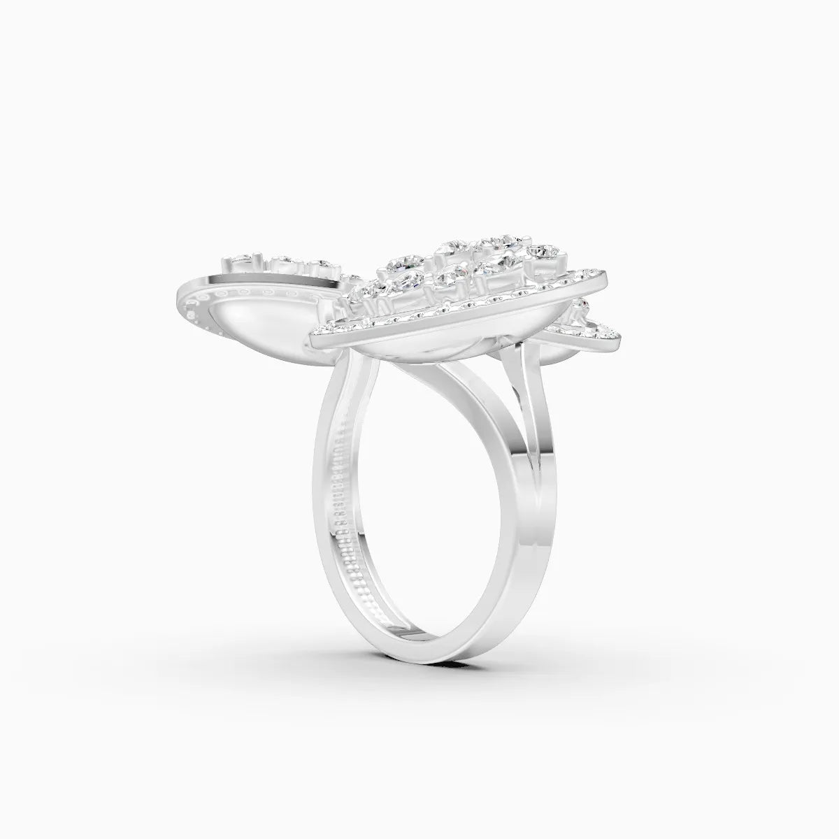 Oval Style Art Deco Cocktail Ring