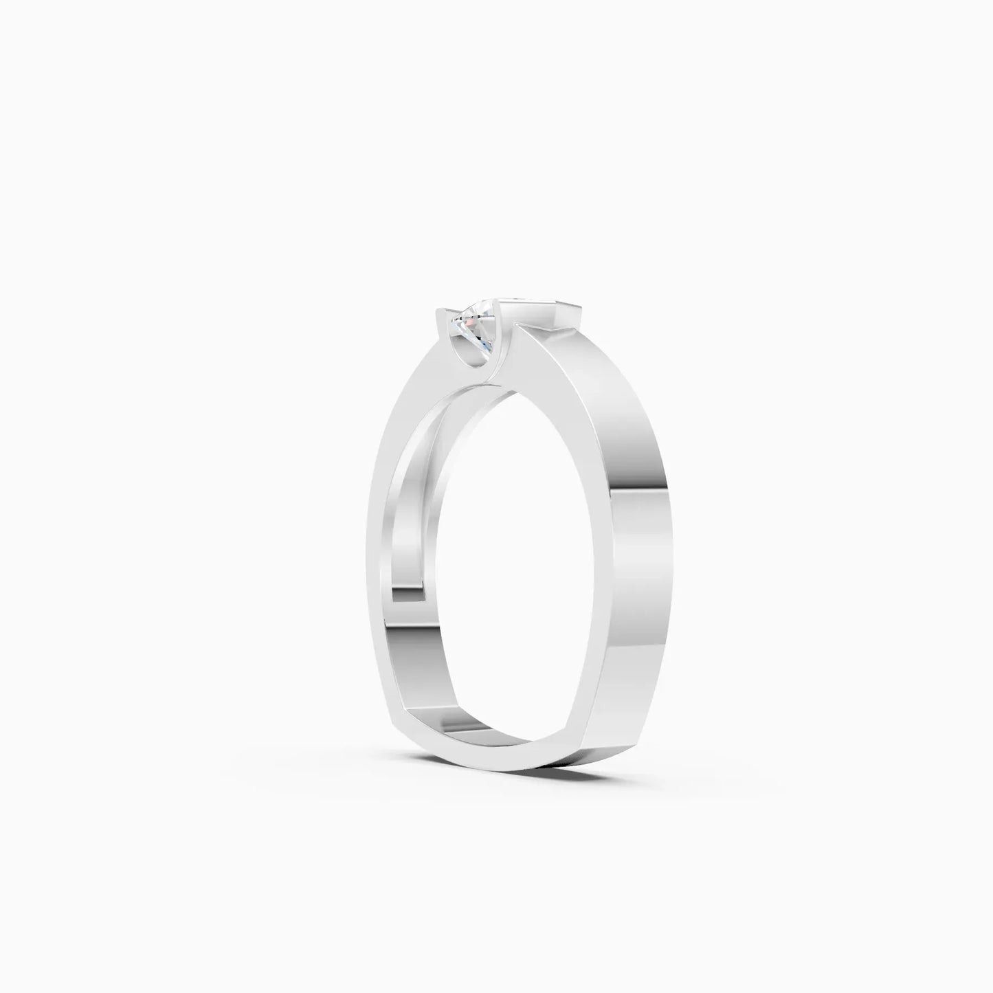 Men's Solitaire Rose Lab Diamond Couple Ring
