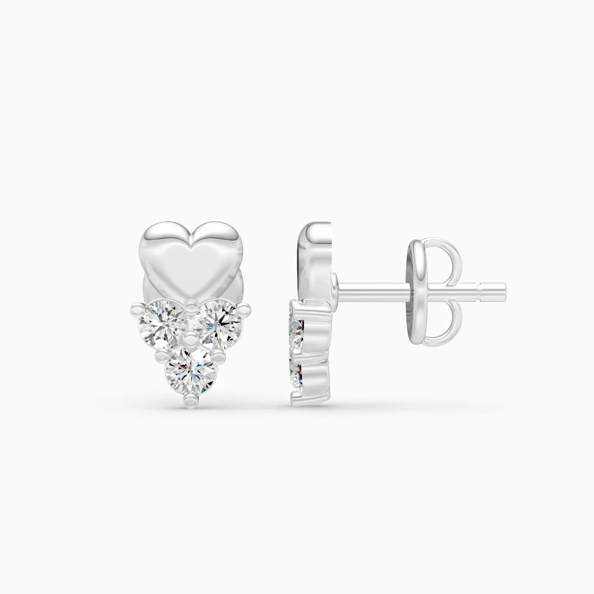 Heart Cluster Studs