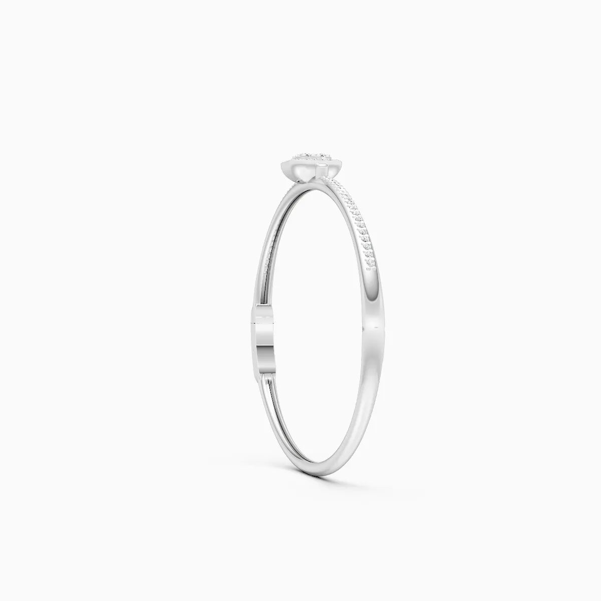 Elegant Square Frame Mini Diamond Bracelet