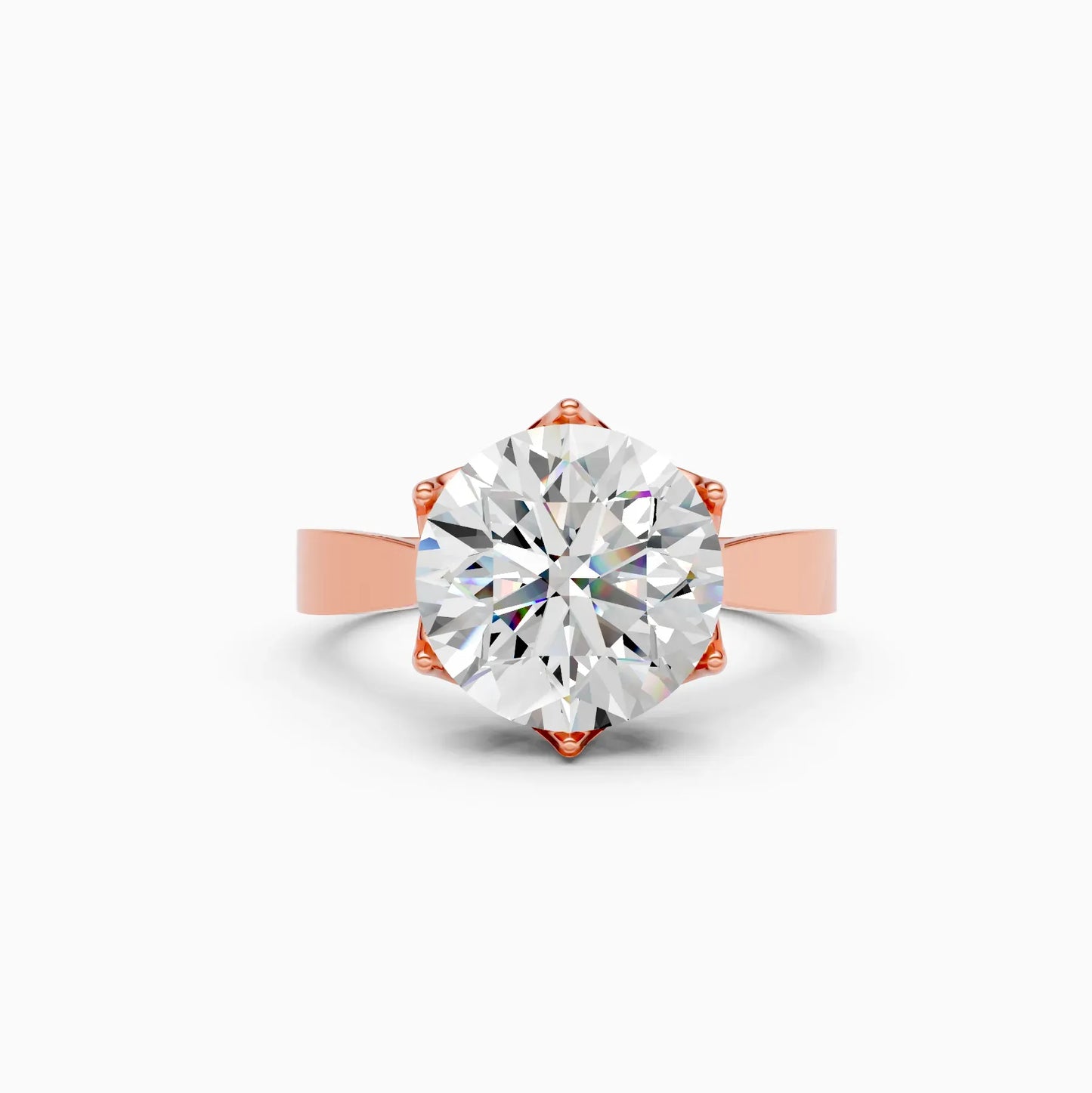 Six Prongs Solitaire Diamond Ring