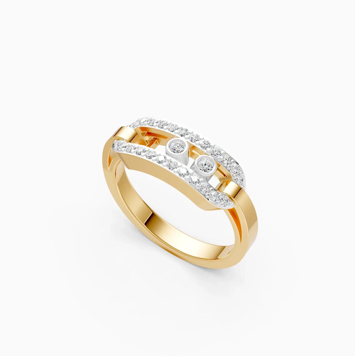 Lab Grown Diamond Open Hexagon Fancy Girls Ring