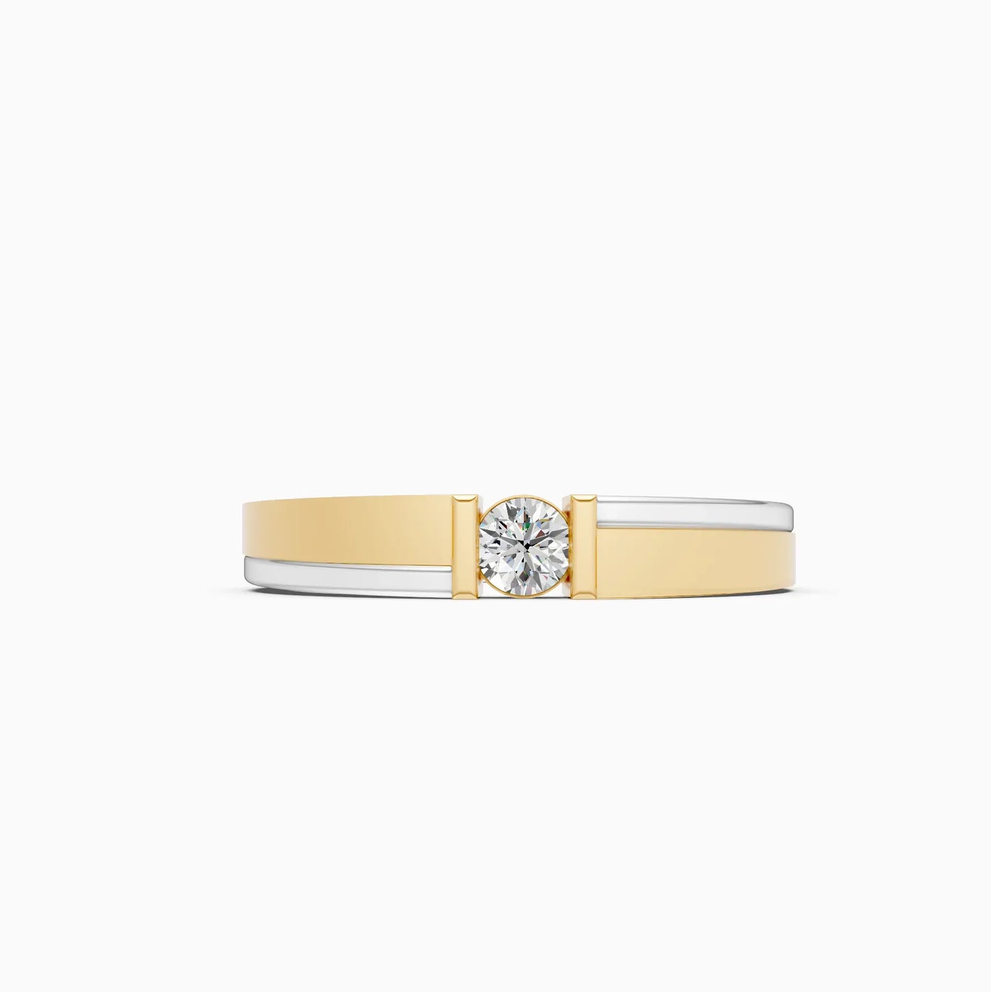 Forever One Round Diamond Tension Setting Ring