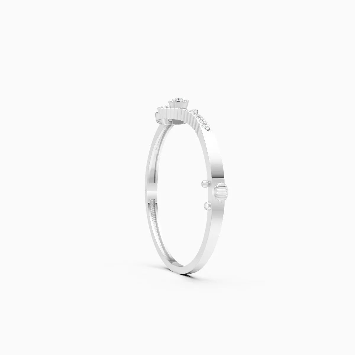 Eternal Swirl Lab-Grown Diamond Kada Bracelet