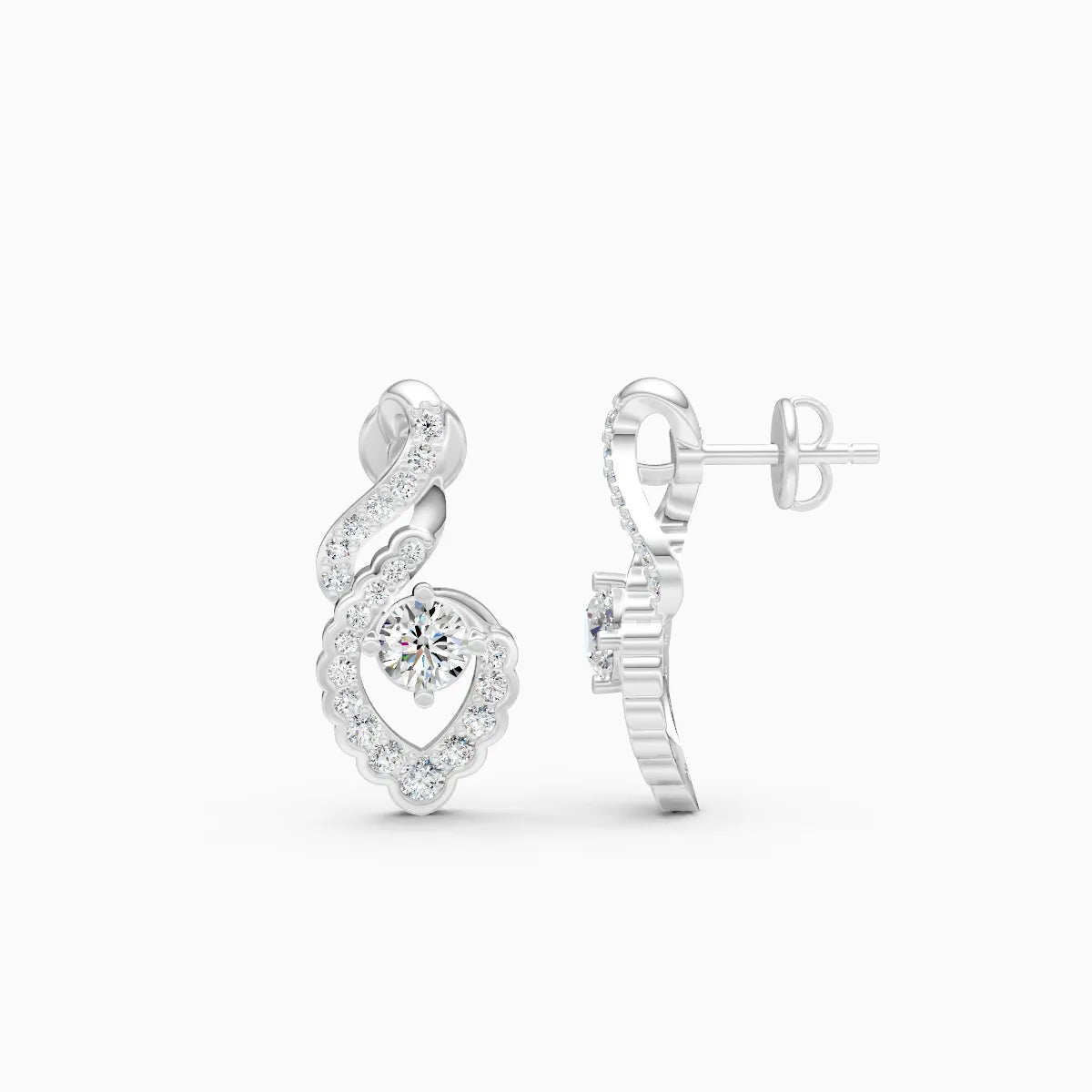 Flame of Love Lab Grown Diamond Earrings