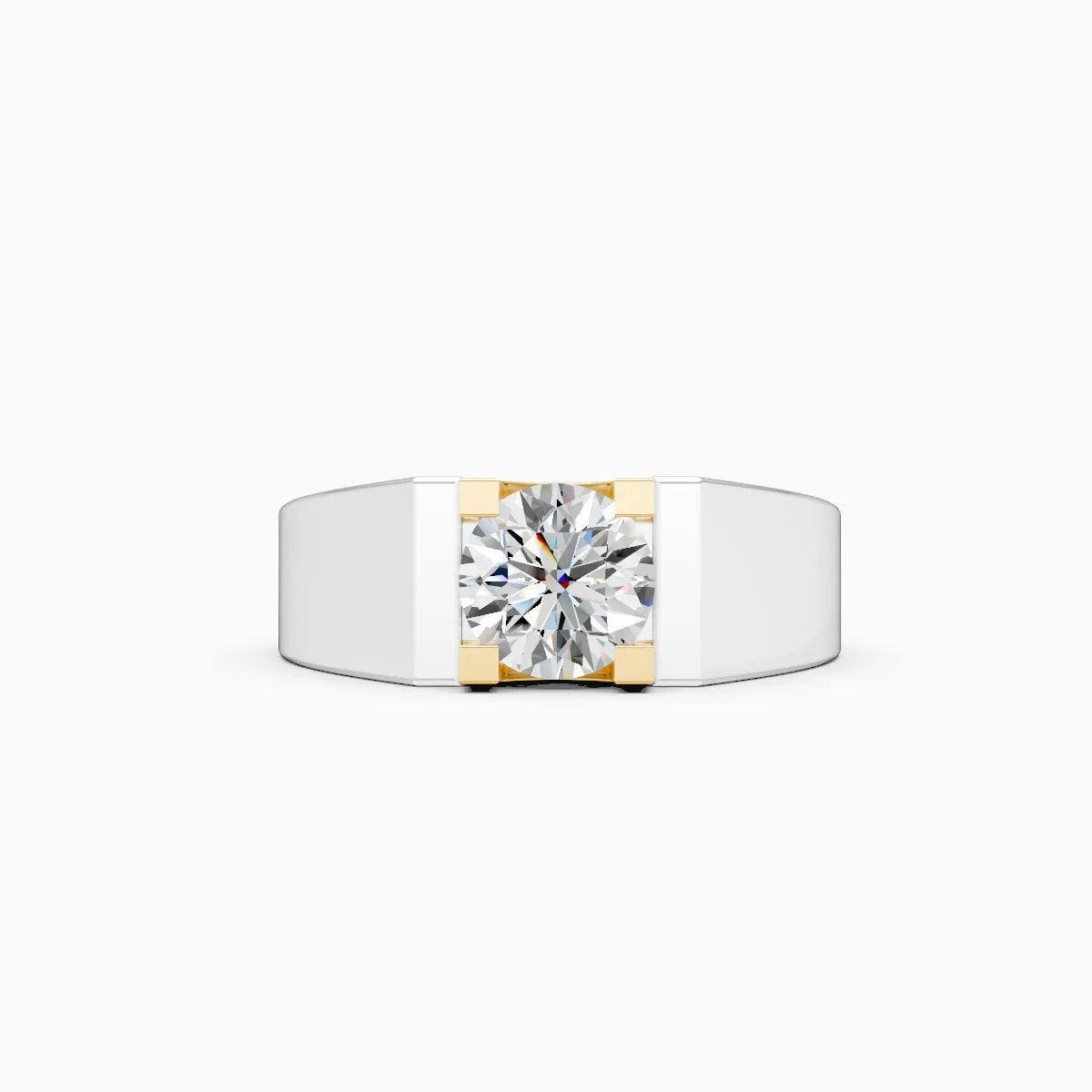 Classic Round Lab Grown Solitaire Diamond Ring