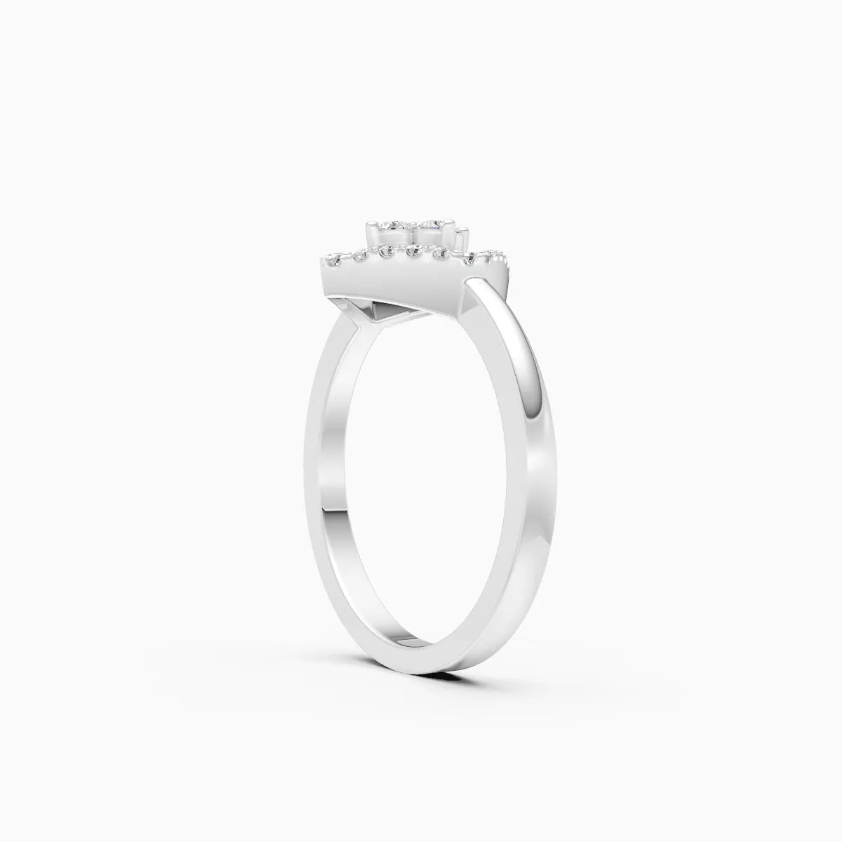 Dainty Square Lab Grown Diamond Ring