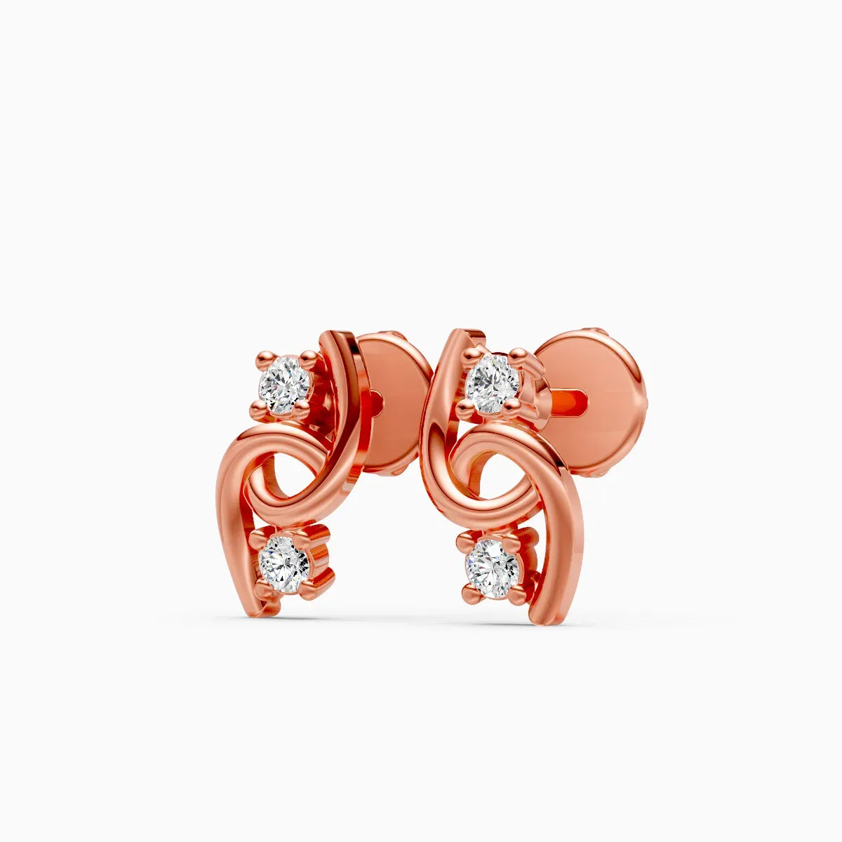 Twisted Diamond Studs