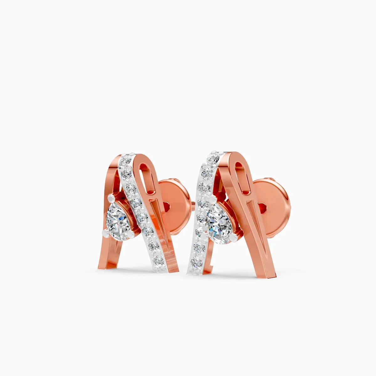 Pear Drop Geometric Studs