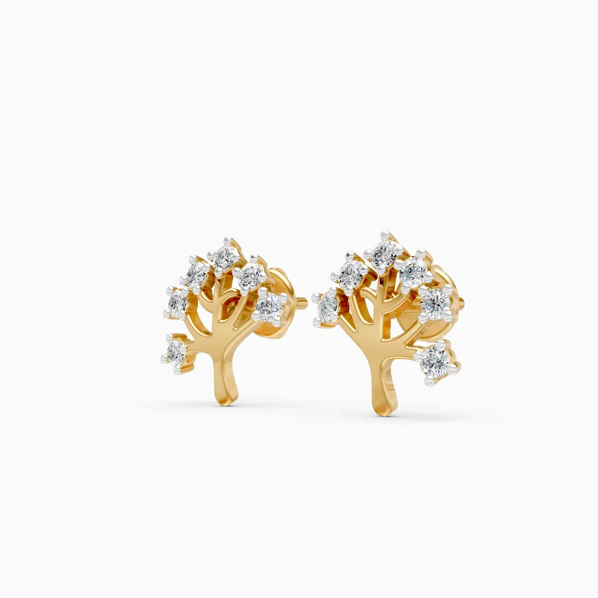 Diamond Tree Studs