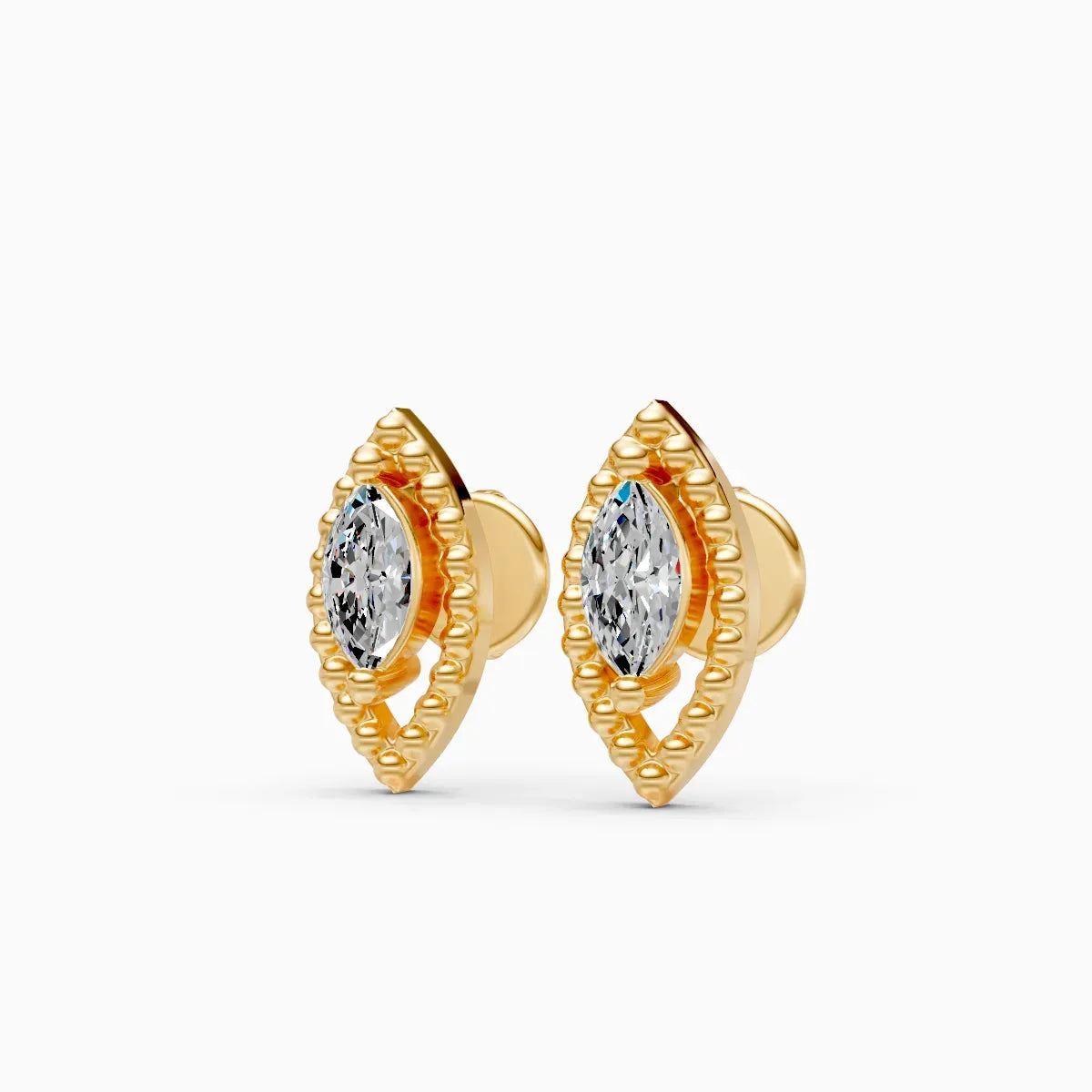 Marquise Diamond Stud Earrings