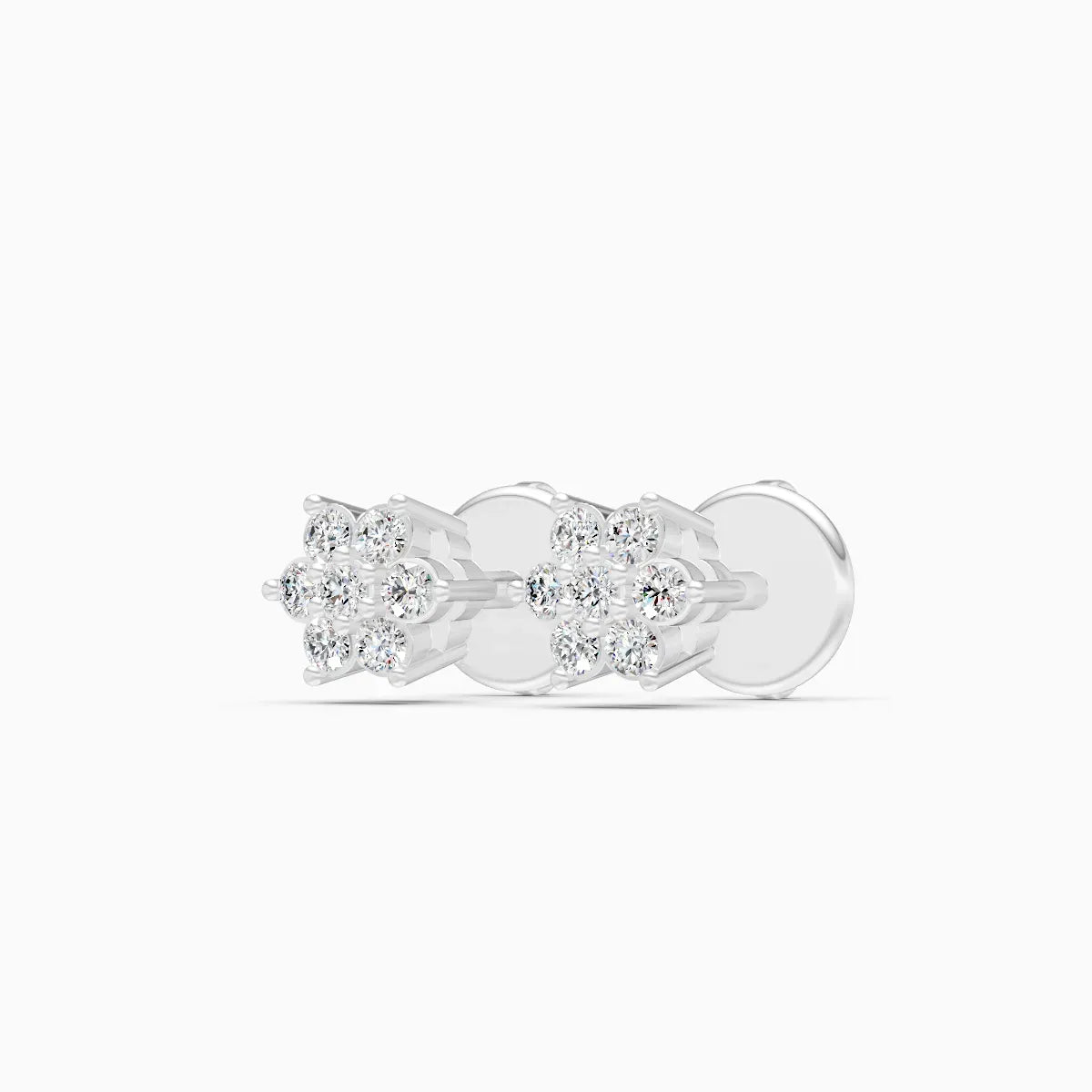 Round Cluster Floral Studs